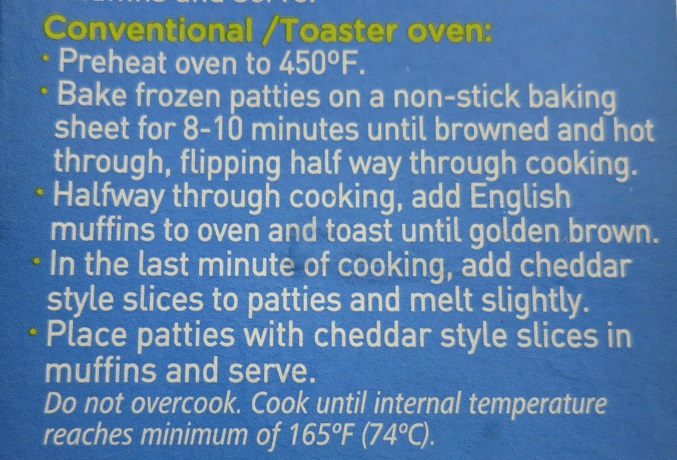 oven instructions